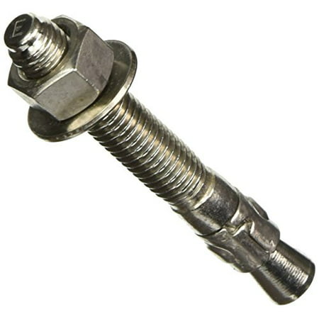 50 Per Box Powers Fastening Innovations 07313 Power-Stud 3/8-Inch by 3-Inch Type 304 Stainless Steel Wedge Expansion Anchor 